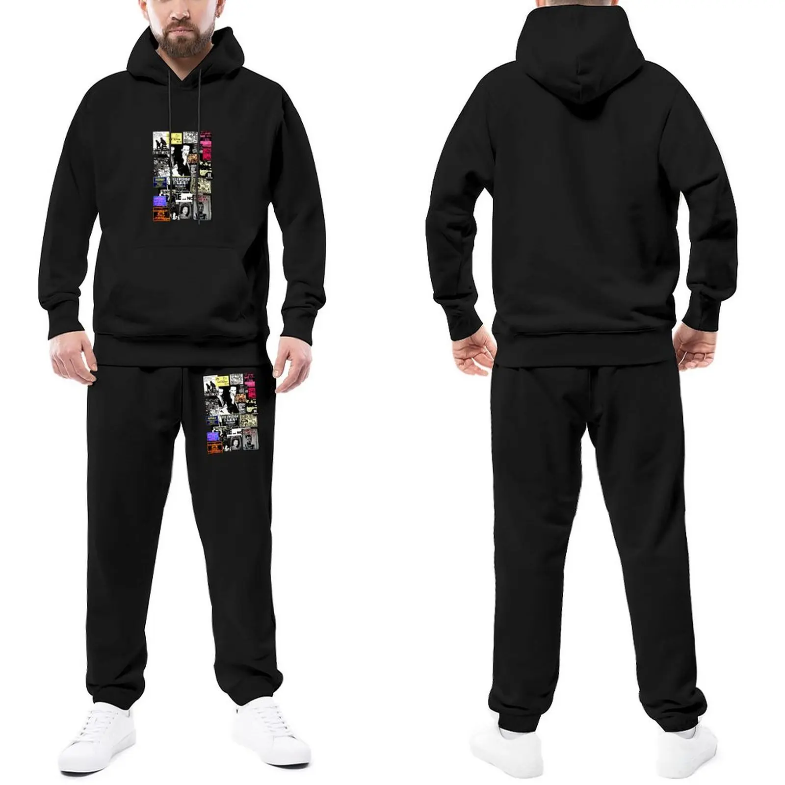 

Sex Pistols Tracksuit Set Punks Are Dead Not Their Music Male Sweatsuits Fishing Sweatpants and Hoodie Set Style