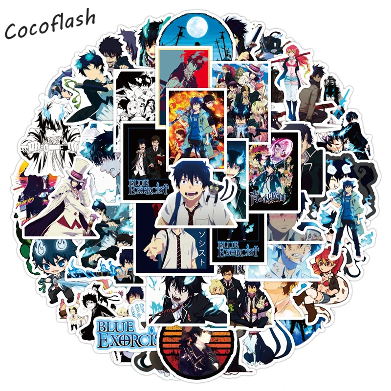 

10/50pcs/pack Ao No Exorcist Cartoon Japanese Anime Mix Graffiti Stickers For Diy Laptop Luggage Skateboard Phone Case Kids