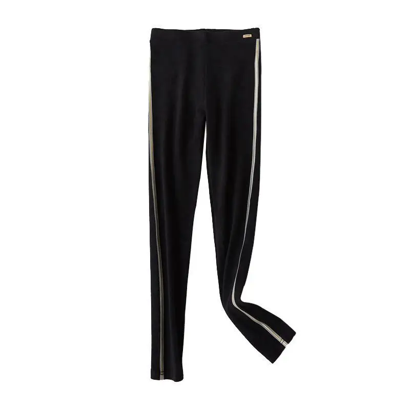 Леггинсы женские осенне зимние хлопковые тонкие брюки эластичные 2020 длиной до