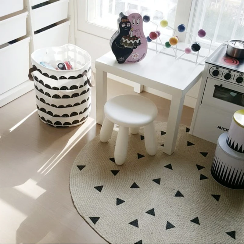 Джутовый тканый напольный ковер домашний декор комнатные коврики для прихожей