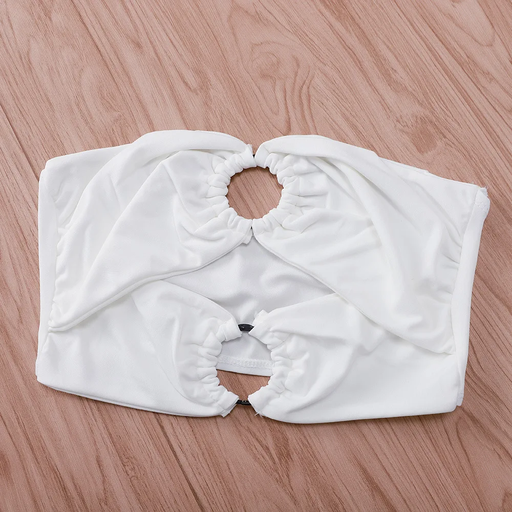 2019 женские Сексуальные облегающие топы белые с открытыми плечами без рукавов