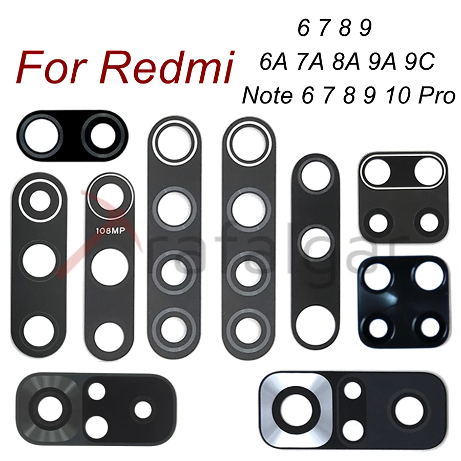 Стекло задний тыловой объектив камеры для объектива Redmi 6 7 8 9 6A 7A 8A 9A 9C 8T Note6 Note7 Note8