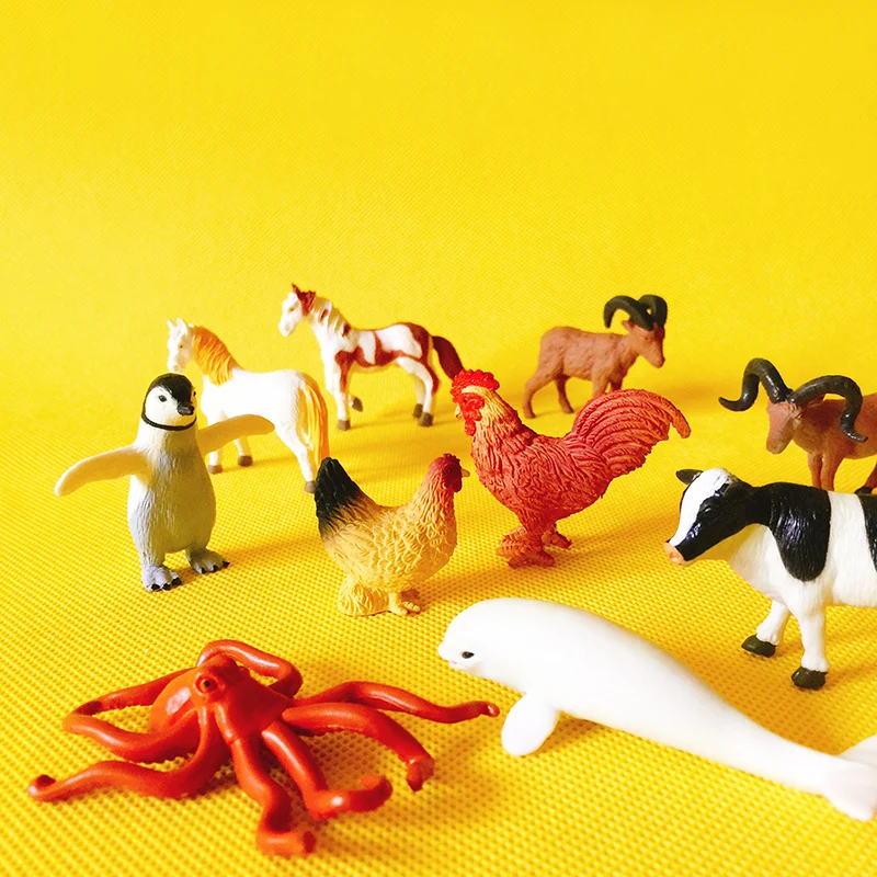 Корова Коза Пингвин лошадь Дельфин/миниатюрные животные/милый/Сказочный