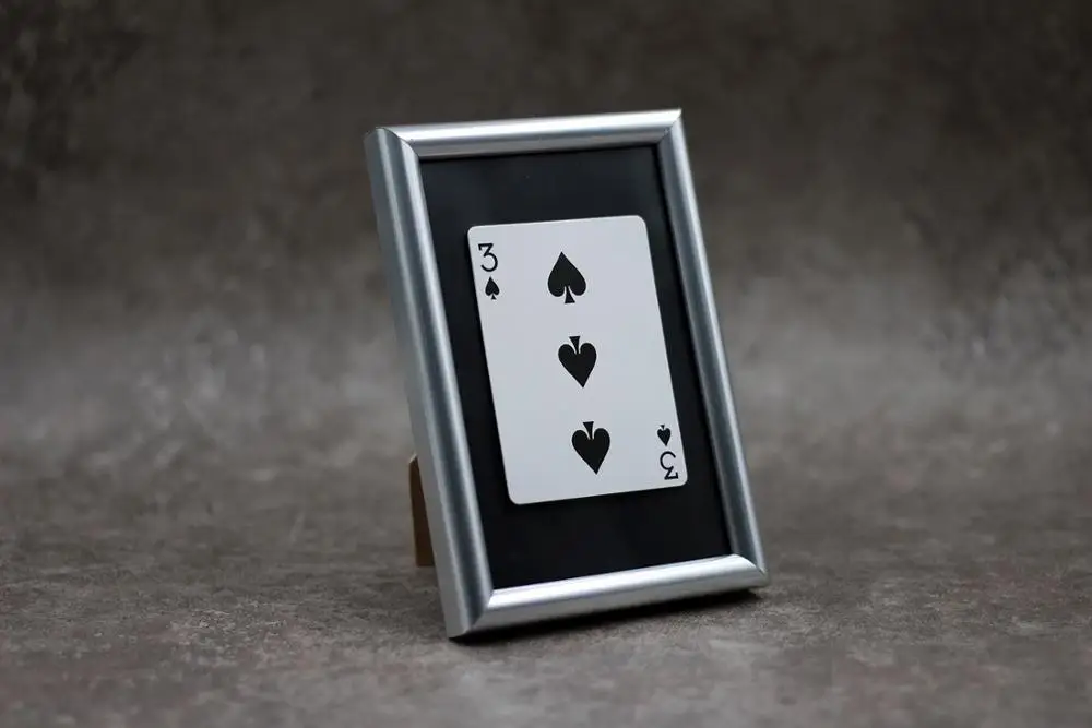 Карта с подписью через рамку (11 см * 16 см) профессиональный магический набор