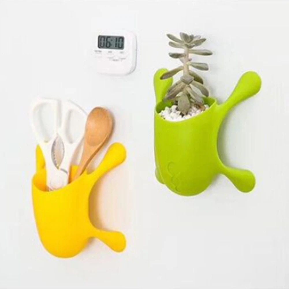 Lovely Succulent Plant Bonsai Flower Pot Vase Self Adhesive Wall Mount Office Home Pen Holder Decor for Fine Workmanship | Дом и сад