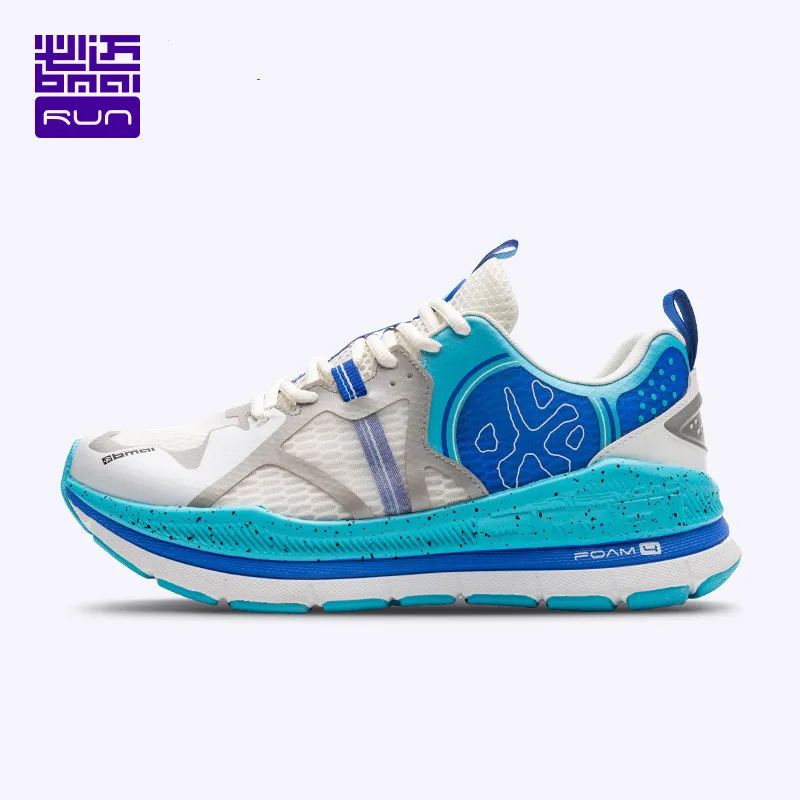

Мужские кроссовки для бега на шнуровке BMAI, дышащая Спортивная обувь для бега, амортизирующие Дизайнерские кроссовки для марафона, 40 км