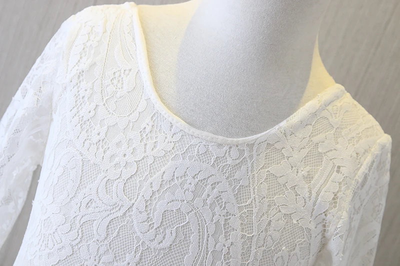 Новинка кружевное платье до щиколотки с длинными рукавами и ресничками для