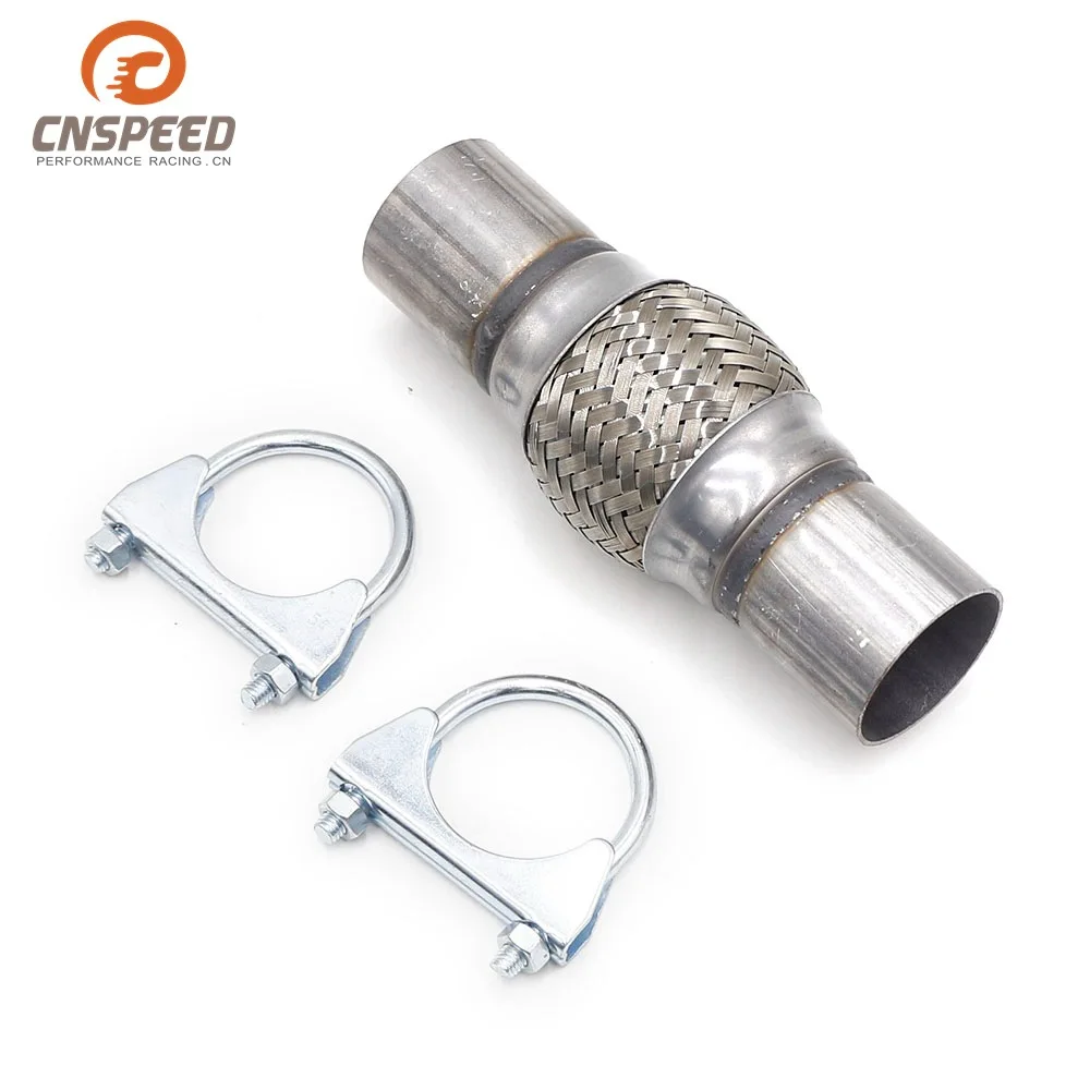 Car Modified Stainless Steel Exhaust Pipe Parts 50*100*200 Double Layer Weaving Corrugated Tube