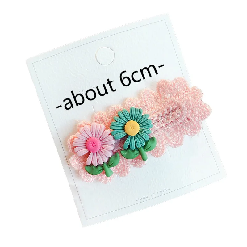 

Cute Candy Color Flower Hair Clips Girls Lovely Knitting Barrettes Hairpins Kids Children Sweet Toddlers' Hair Accessories