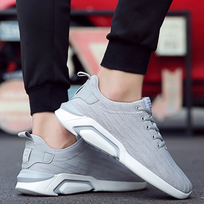 

Men Shoes Breathable Light Flat Lacing Mans Tennis Male Sneakers Outdoor Nonslip Running Training Basketball Casual Sports Shoes