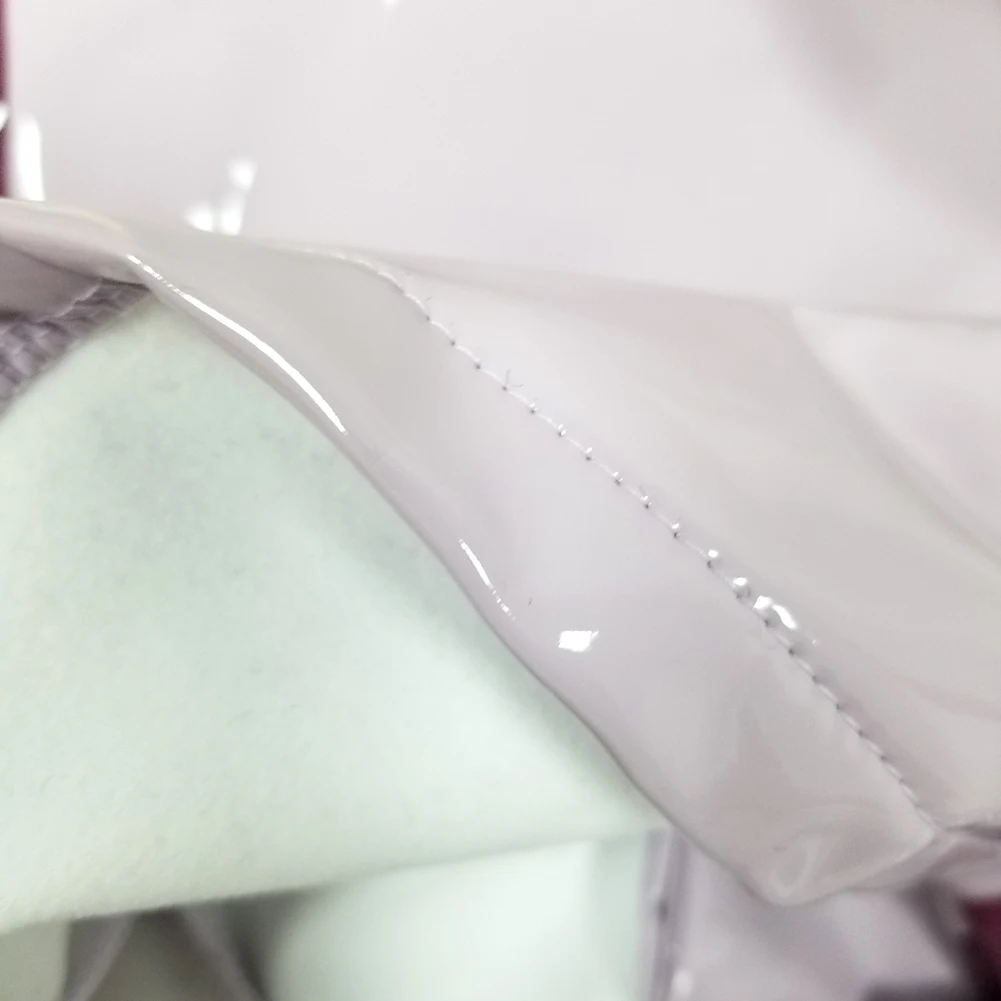 

Summer new multi-color pu patent leather dress sexy spaghetti straps sleeveless deep V-neck bodycon lace stitching party dress