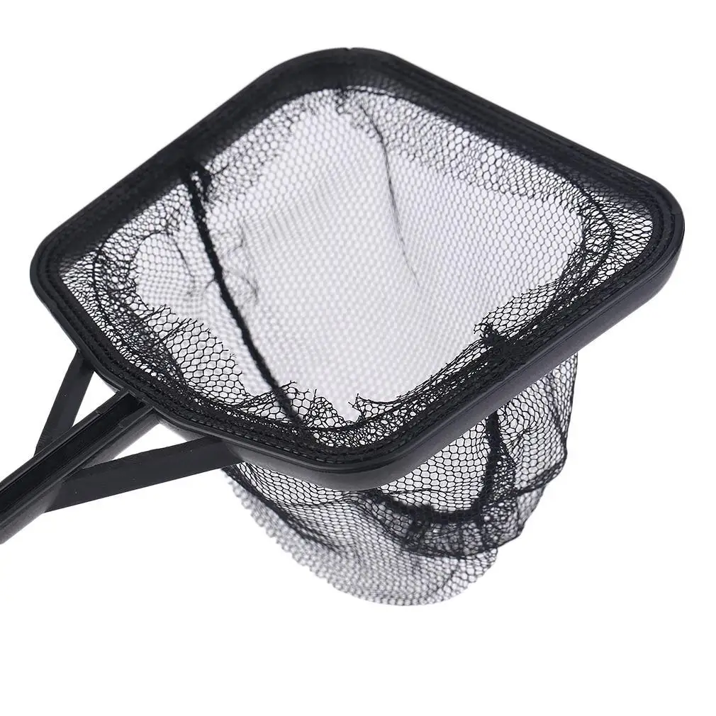 Портативная квадратная аквариумная рыболовная сеть с длинной ручкой сачок для