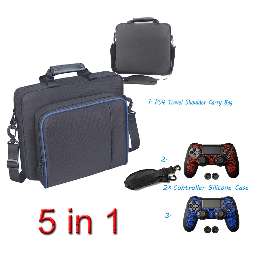Тонкая сумка для игровой системы PS4 / Pro защитный чехол консоли PlayStation 4 плечевой