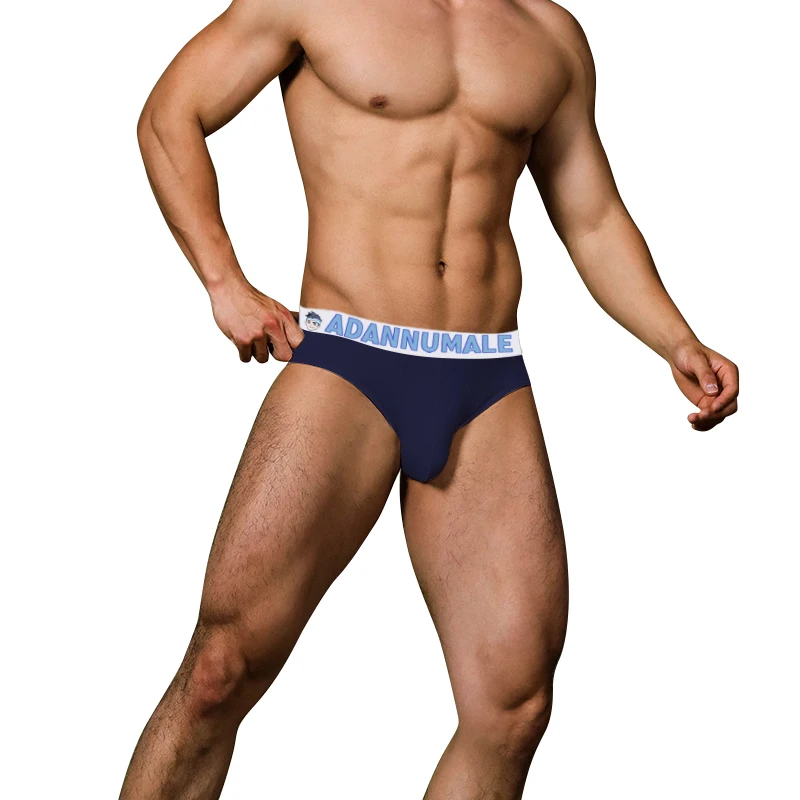 

Fashion Men's Cotton Briefs Gay Underwear Sexy Man Bikini Comfortable Men Funny Panties U Convex Cuecas Mens Underpants Lingerie