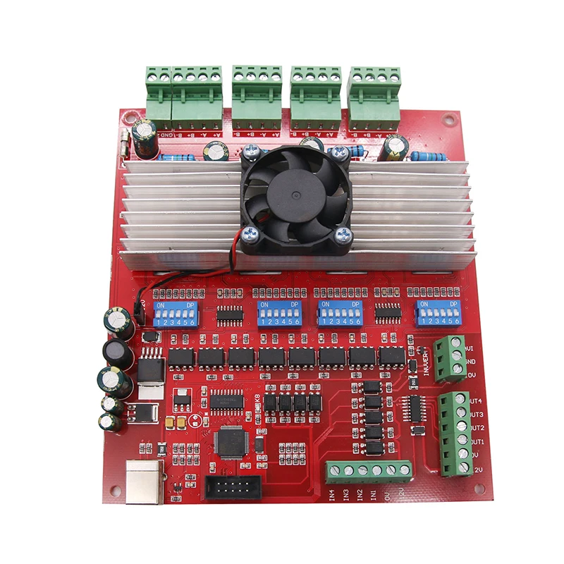 Maxgeek ACH3 CNC 4 осевой комплект (контроллер шагового двигателя TB6560 + шт. Nema23 57 источник