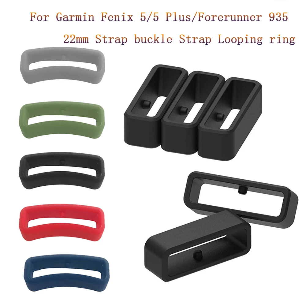 

22mm Strap Loop Ring fashion Silicone For Garmin Fenix 5/6/6 Pro/5 Plus Band Keeper Loop Security Holder Retainer Ring Accessory