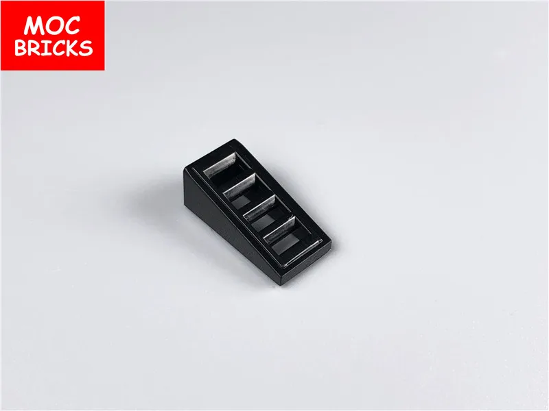 50 шт./лот MOC склон кирпича 18 2x1x2/3 с 4 слотами подходит для 61409 DIY Развивающие