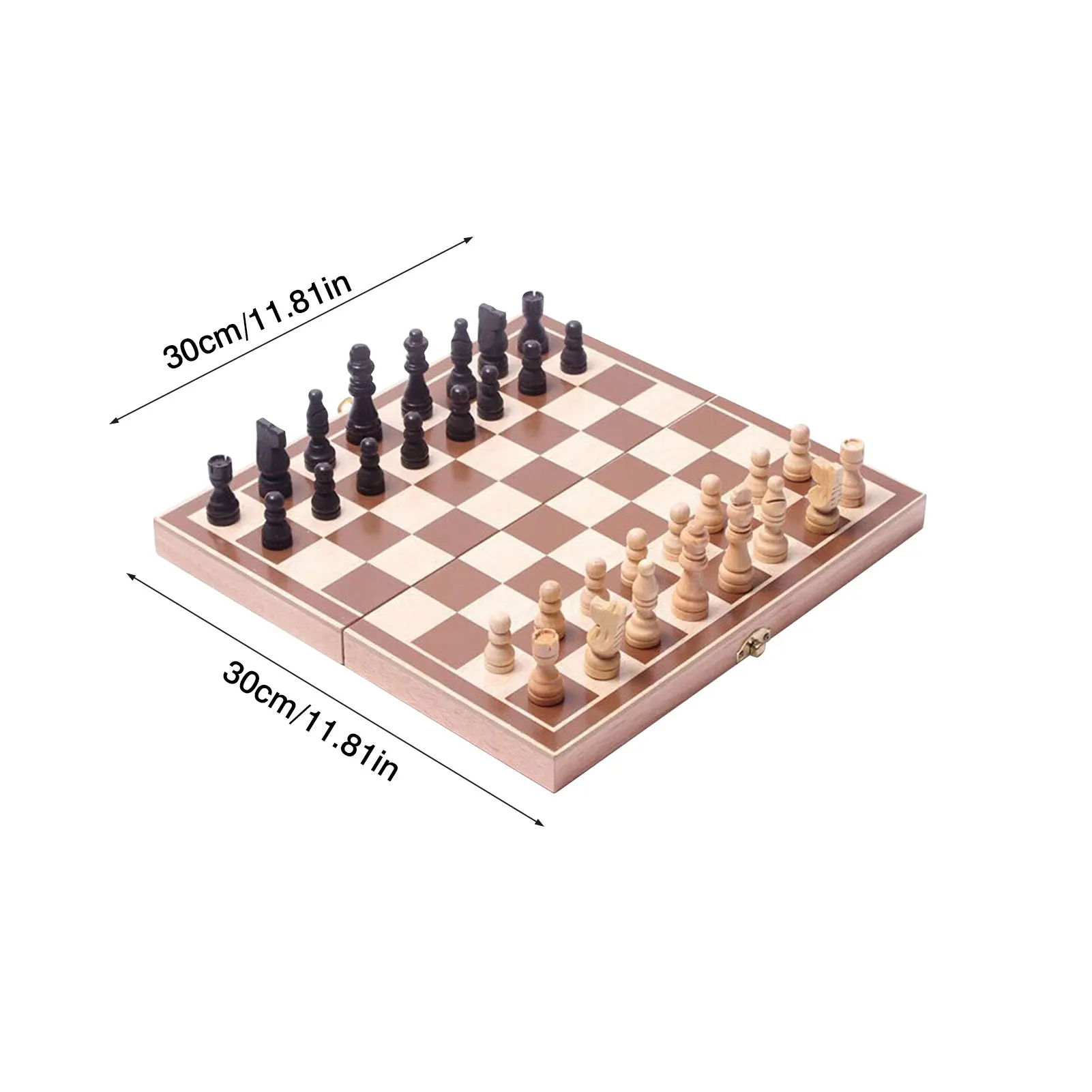 

Wooden Adults Kids Chess Set Travel Chess Board Game Educational Chess Game Family Indoor Chess Entertainment Toys Accessories