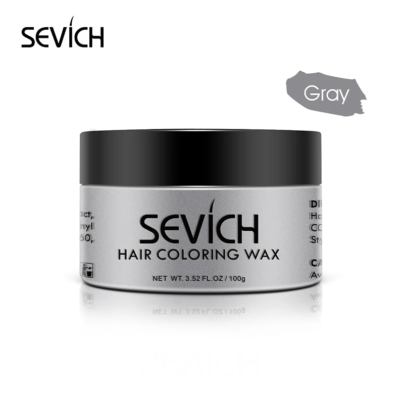 Grey Sevich 100 г краска для волос воск для унисекс временный крем-краска для волос мгновенная краска для волос гель одноразовая паста для укладки волос - Цвет: Grey
