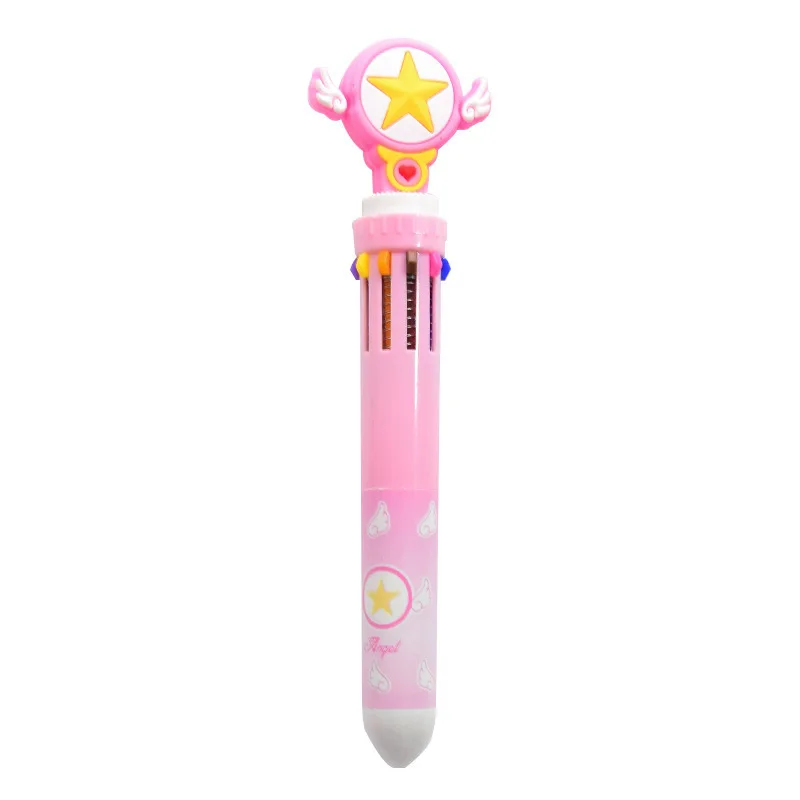 Cute 10-color Ballpoint Pen Cartoon Unicorn Multi-function Press Marker for Diy Bullet Journal Stationery Christmas Gift Kid |