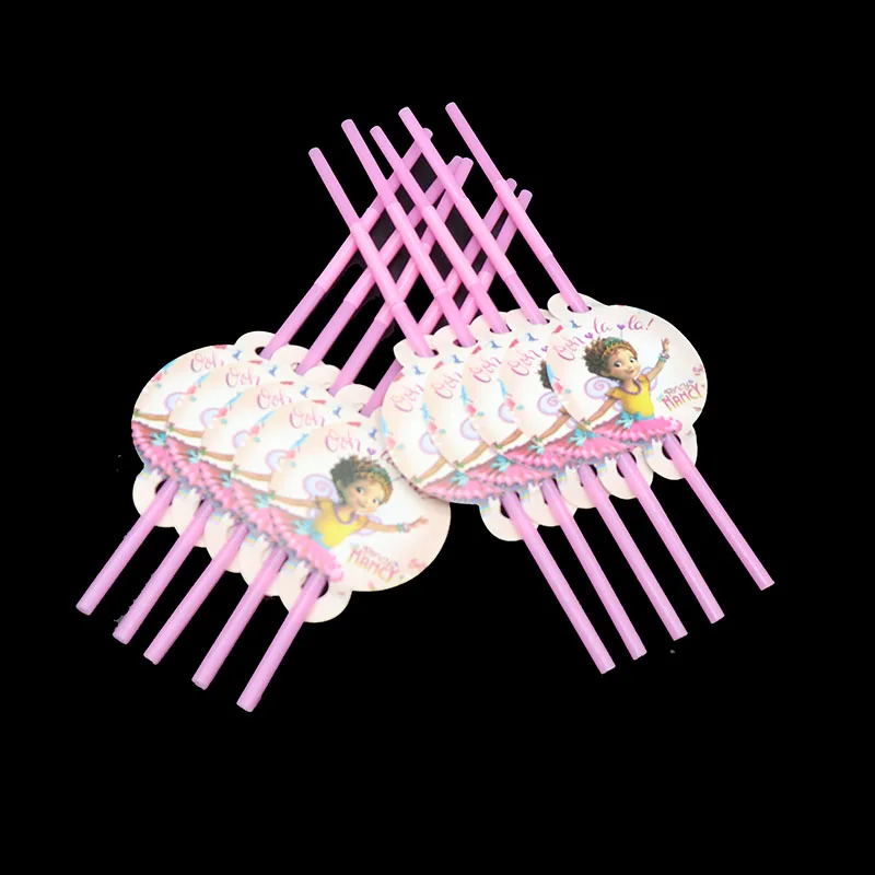 10 шт./лот Фэнси Нэнси одноразовые соломинки День Рождения украшения тема партии