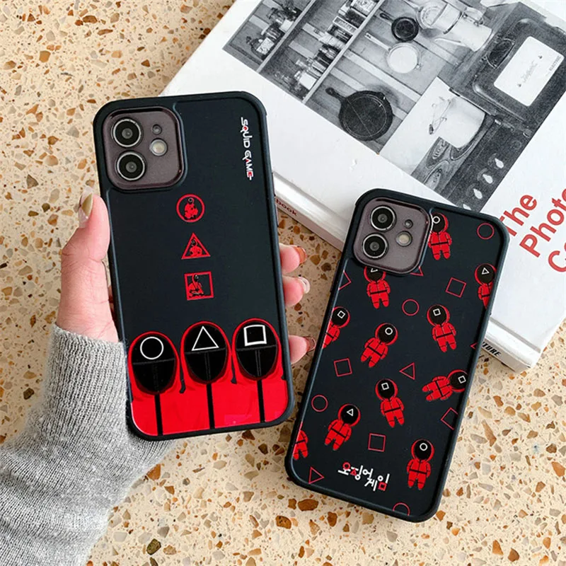 

Squid Game 3D Cartoon Fashionable Soft silicone Case For iPhone 13 12 11 Pro Max 7 8 Plus X XS Max XR series Phone Cover
