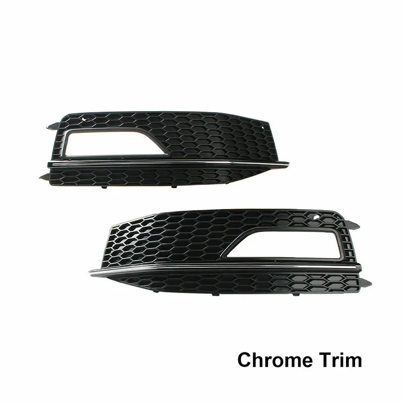 Фонарь для переднего бампера левый и правый красный хромированный черный