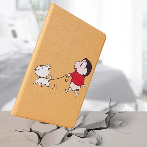 Мягкий чехол из искусственной кожи с откидной крышкой в мультяшном стиле для iPad 2