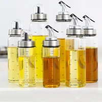 dispenser sauce bottle oil dispenser seasoning bottle glass storage bottles for oil vinegar kitchen cooking accessories