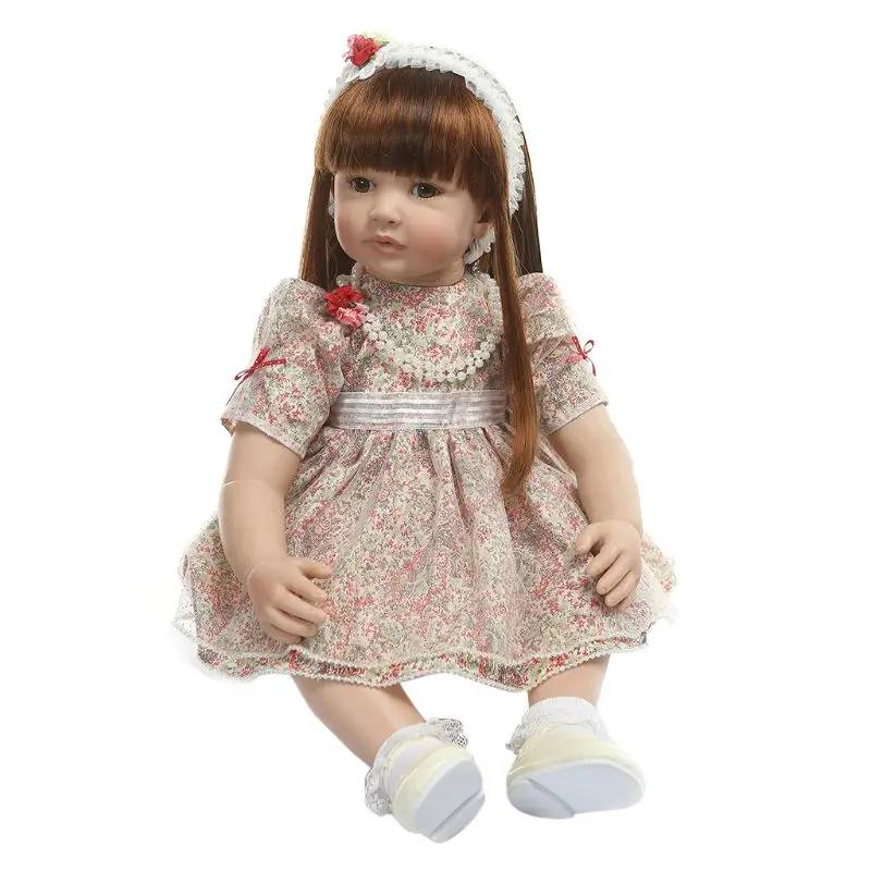 

Прямая поставка, 24 дюйма, Реалистичная силиконовая виниловая фотография, одежда принцессы, реалистичные подарки ручной работы