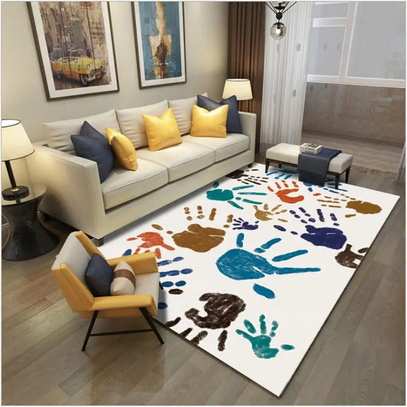 Абстрактный ковер в скандинавском стиле Bubble Kiss для гостиной полосатые