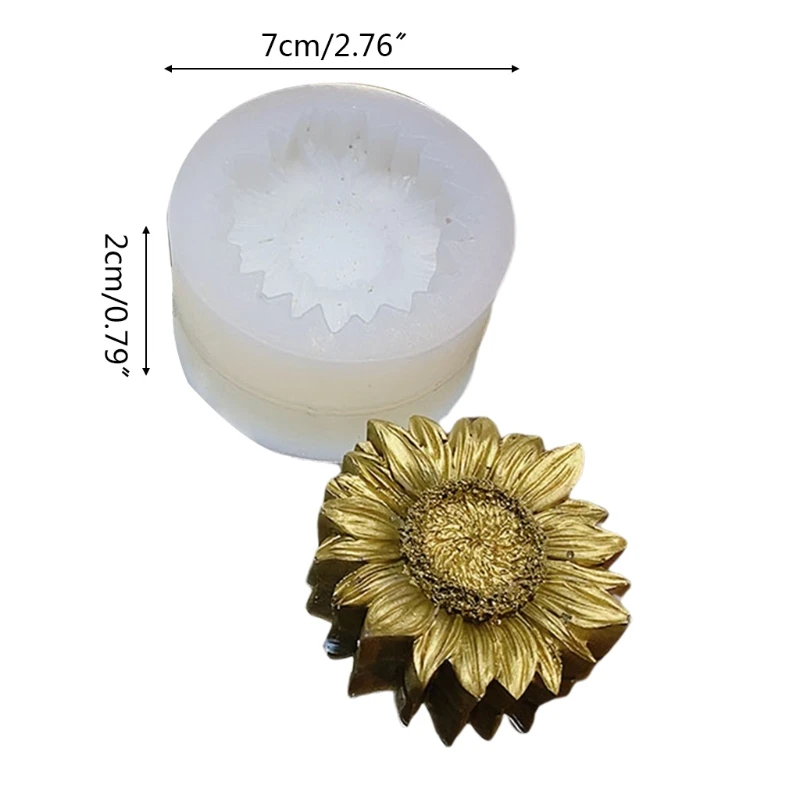 

Sunflower Epoxy Resin Mold Aromatherapy Plaster Silicone Mould DIY Crafts Tools