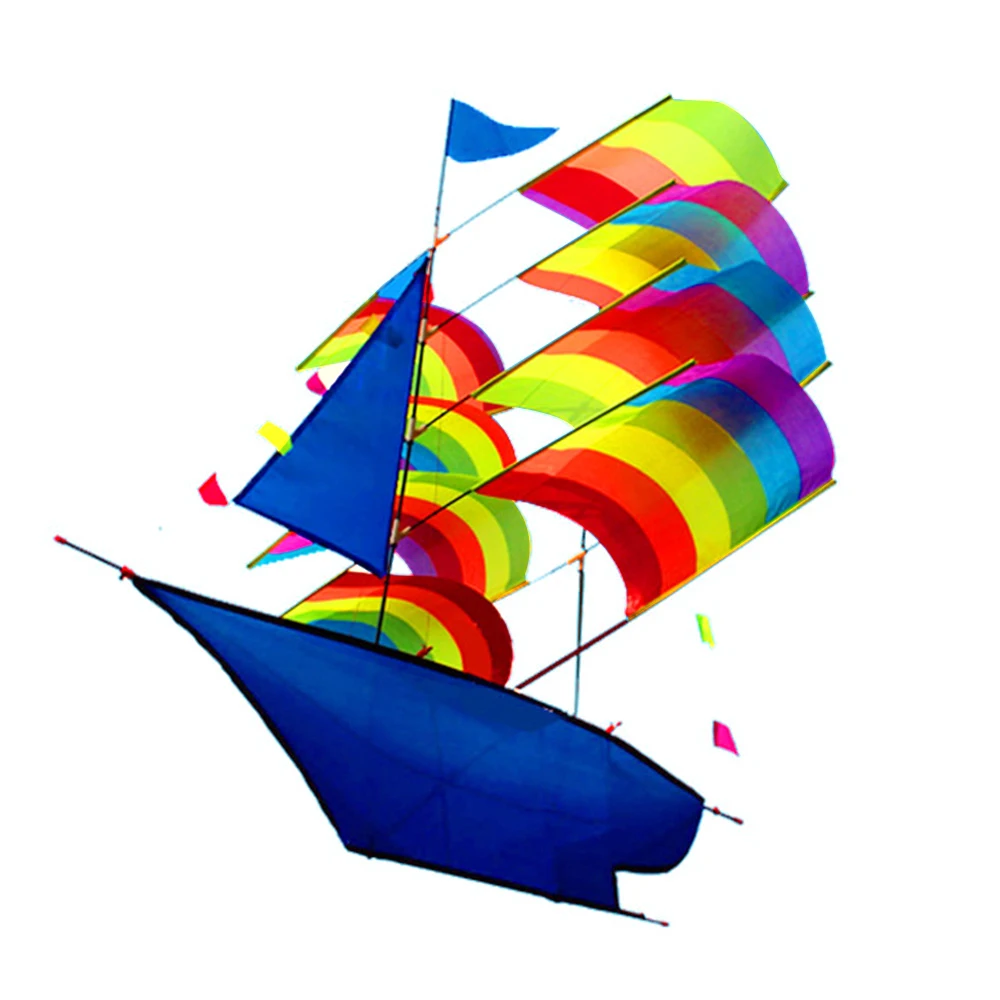 3D надувной воздушный змей для детей и взрослых парусная лодка летающий с
