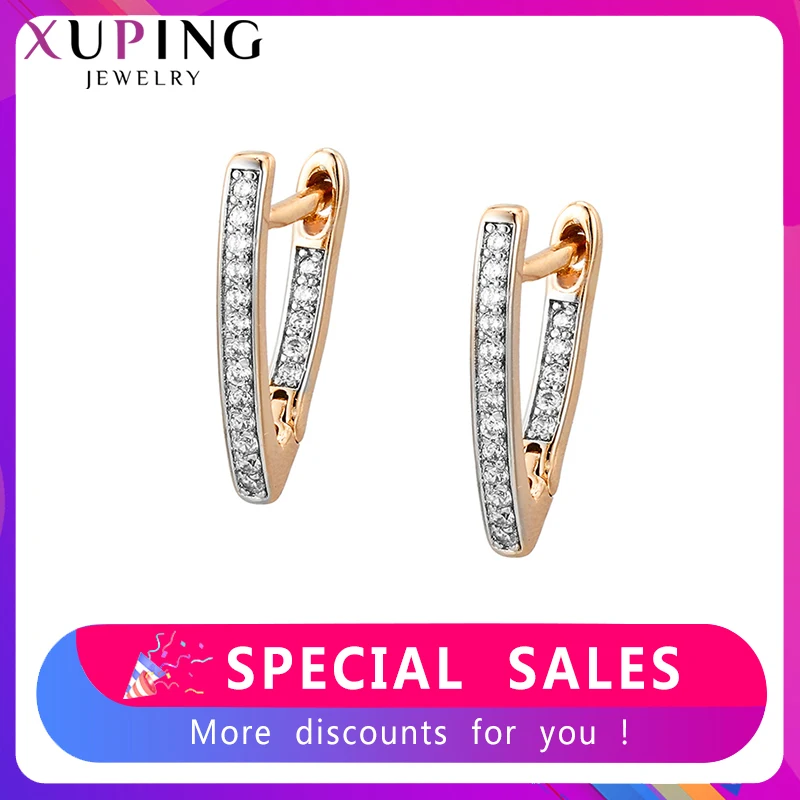 Женские серьги кольца Xuping стильные ювелирные украшения элегантные вечерние