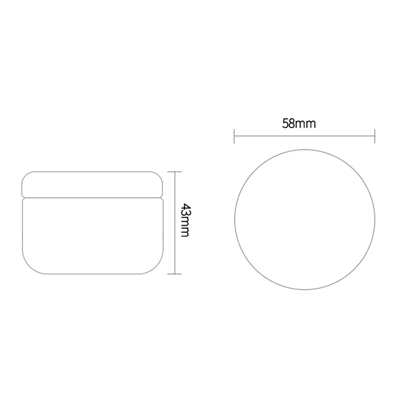 Оловянная металлическая коробка для хранения 1 шт. маленькая емкость пустые