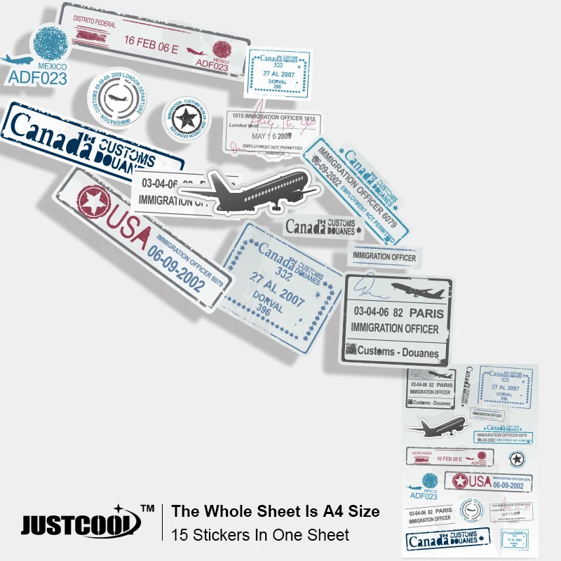 15x наклейка винтажная дорожная почтовая маркировочная печать размер А4 Телефон