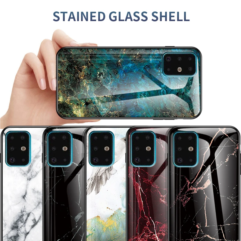 Чехол для Samsung Galaxy S20 Ultra S7 EDGE S8 S9 S10 Plus S10e Note 10 9 8 мягкий чехол из закаленного стекла