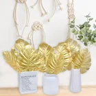 10 шт. искусственные тропические Пальмовые Листья золота листья монстеры для домашней свадебной вечеринки искусственные украшения