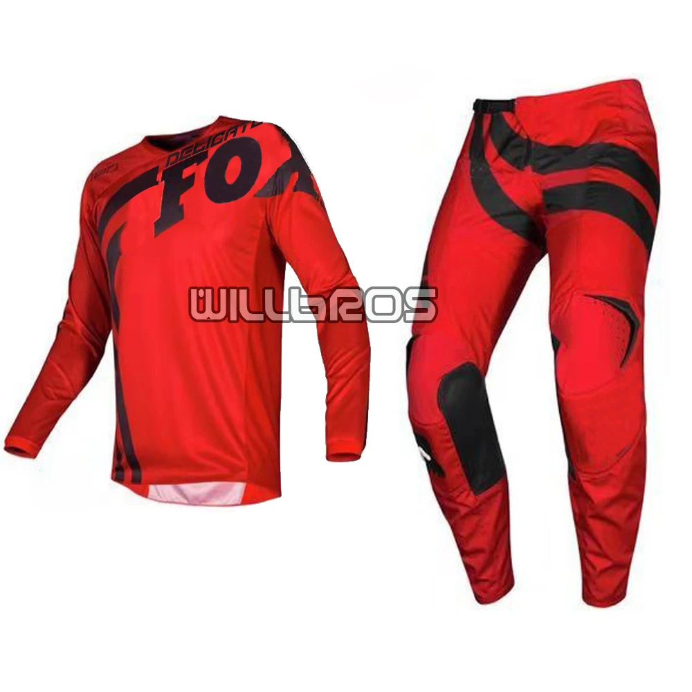 MX 180 Cota Red Jersey& Pant мотоцикл MTB велосипед MX набор внедорожных передач для мотокросса