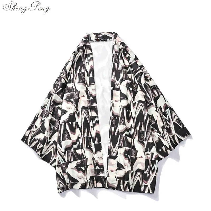 Японские кимоно кардиган для мужчин Япония одежда Мужская рубашка юката