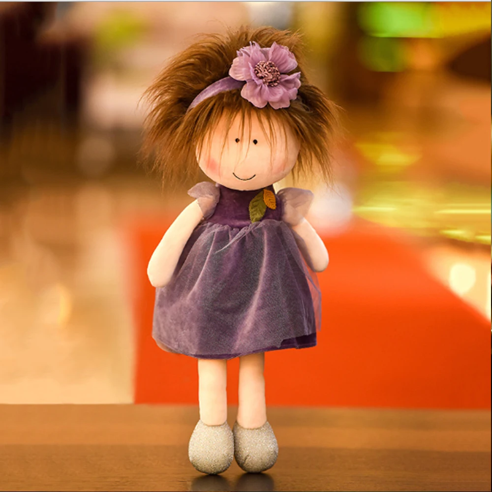 Плюшевые игрушки 35 см кукла принцессы в стиле кантри с цветочной юбкой
