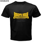 Новинка, Мужская черная футболка Роберто Дюран месьедра, легенда о боксе, размер детской одежды, крутая Повседневная футболка, Мужская футболка унисекс, новинка sbz6374
