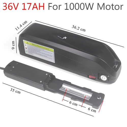 36V 17.5AH 1000W 48V 1000W Батарея 48V 36V 17AH Электрический велосипед для е-байка Батарея 500W 750W BBS02 BBSHD Двигатель наборы - Цвет: 36V 17.5AH 1000W