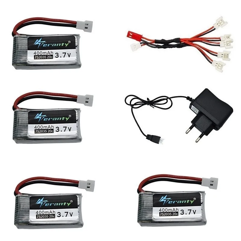 3,7 V 400mah аккумуляторная батарея зарядное устройство наборы для H31 X4 H107 KY101 E33C E33 U816A V252 H6C Дрон запасные части 3,7 v Lipo батарея - Цвет: Burgundy