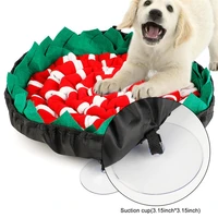 pet dog snuffle mat creative dog nose smell training sniffing pad with suction cup puppy slowing feeding food dispenser dogs mat