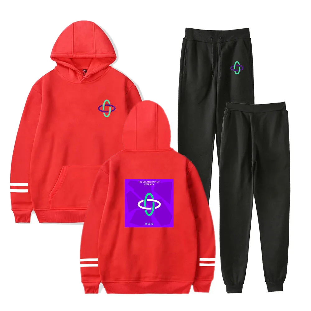 

TXT New Album CHAPTERETERNITY Sweatshirt THE DREAM Sets Pullovers Hoodies + Jogger Pants Long Trousers 2020 New Arrival Casual