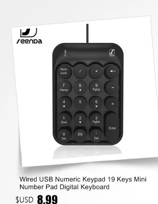 SeenDa 2,4 ГГц Беспроводная клавиатура для Android Smart tv Box ноутбук ПК и Windows компьютер с тачпадом мини клавиатура 3 панели