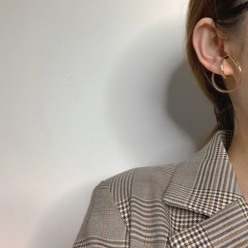 

Creative Personality Geometric Ear Clip Female Special-shaped Cochlear Clip Trend Fashion Lady Earring Jewelry Gift