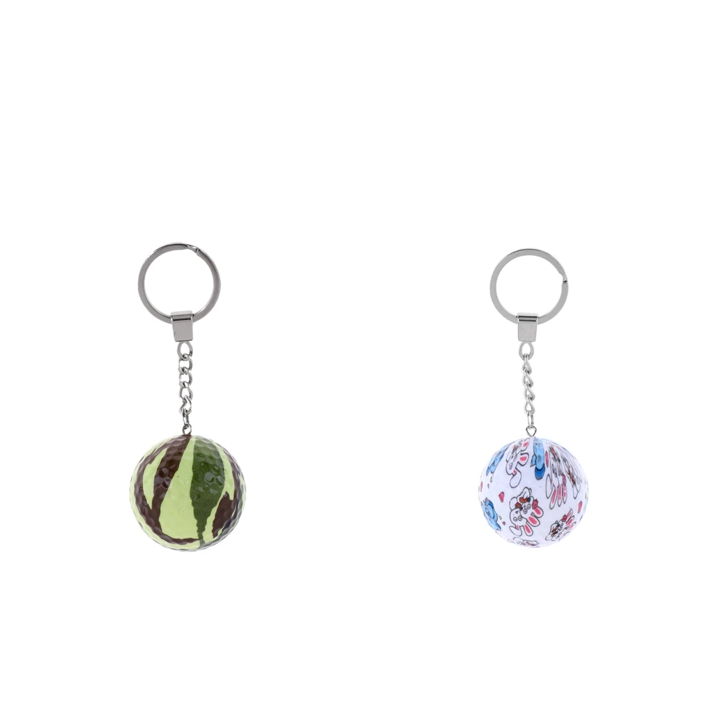 

1Pc Premium Golf Ball Keychains Camo/Rabbit Ball Key Fob Purse Bag Pendant