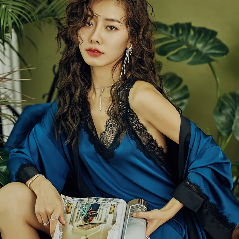 2020 пижамы для женщин кружевной комплект из двух предметов топы отдыха кружевная